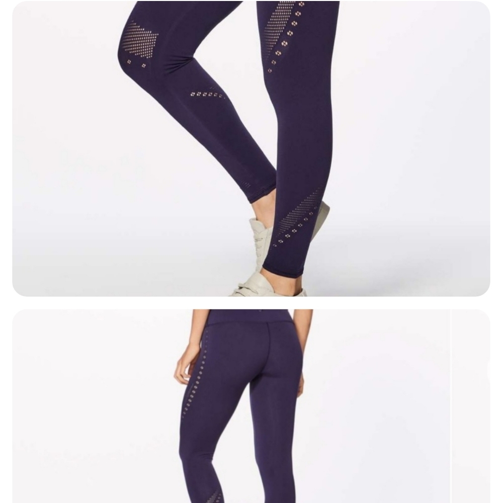 Lululemon Reveal 7/8 tight ( Posy 25”) leggings layer yoga pants lulu size 8